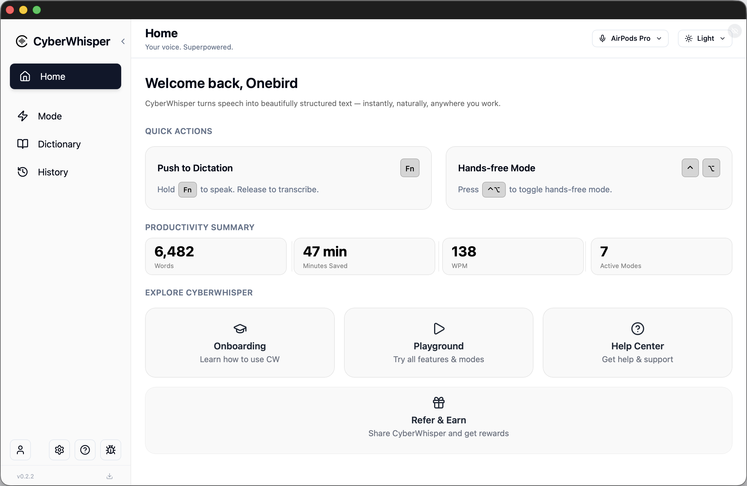 CyberWhisper Features